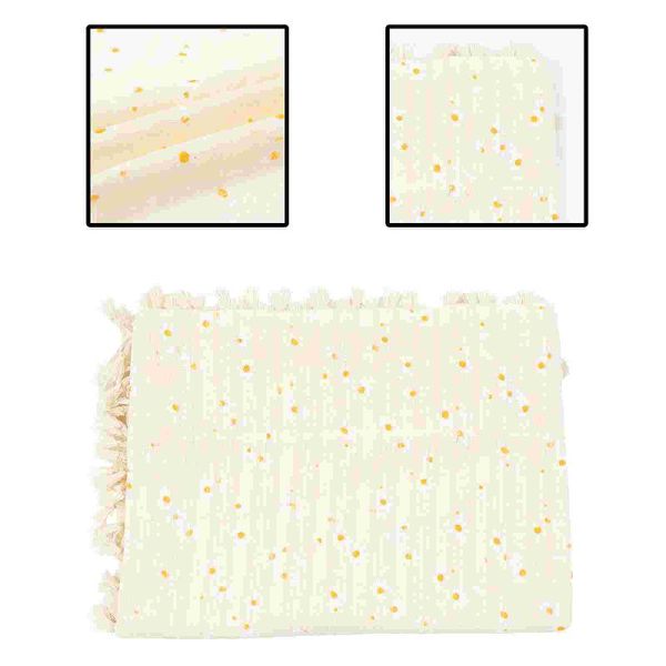 

curtain & drapes 1pc delicate cotton daisy tassel short punch-wave window
