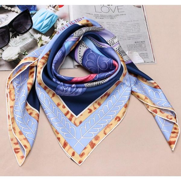 

scarves women 100% silk scarf wraps shawl high quality, Blue;gray