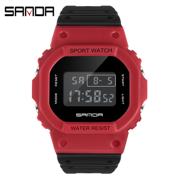 

wristwatches sanda g style digital watch men waterproof ms sport watches boy girl electronic relogio masculino relÃ³gio mulher, Slivery;brown