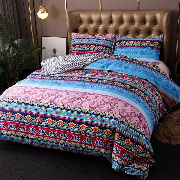 

bedding sets bohemia pattern digital printing comforter bed set home textile  king size quilt