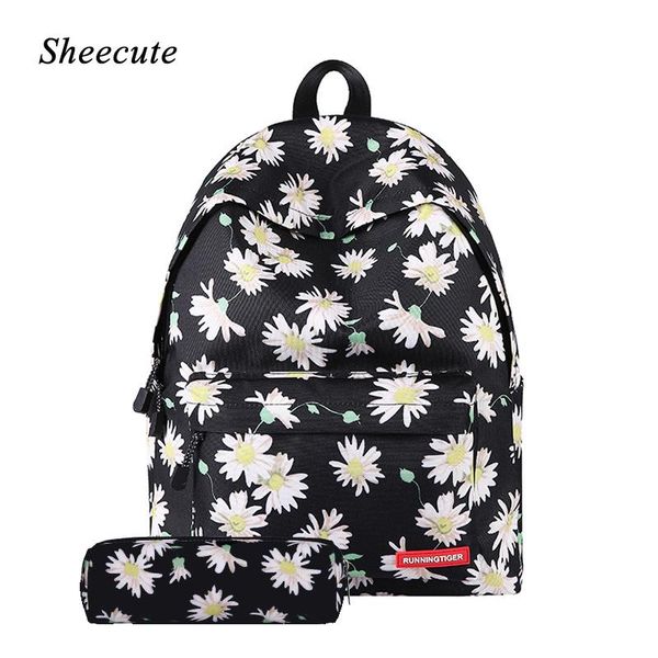 

backpack fashion flower print children school bag for teenage girls student casual travel women