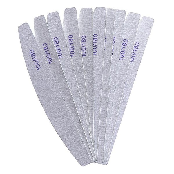 

nail files 10pcs/lot wooden professional buffer 100/180 wood file double side of the art tool