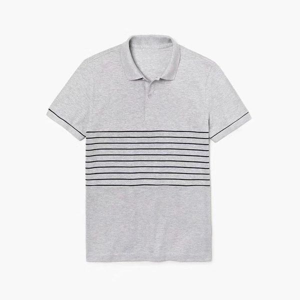 

men's polos stripe men short sleeve crocodile shirts 100% summer cotton casual mens fashion male homre, White;black