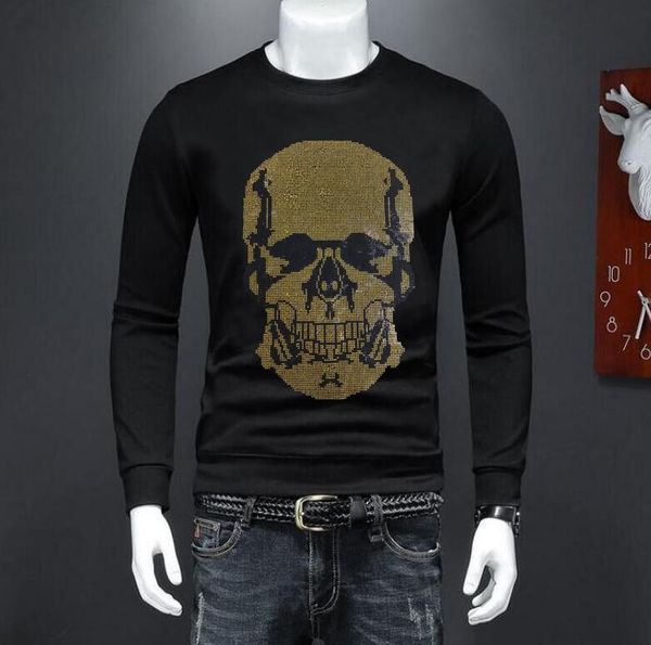 

men's hoodies & sweatshirts oversized hoodie rhinestones oversize for men black man hoody male sweatshirt