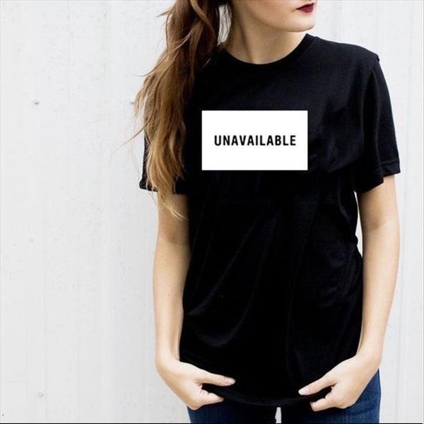 

unavailable letters print summer casual women t shirts short sleeve funny for lady tee tumblr grunge shirt35k9, White