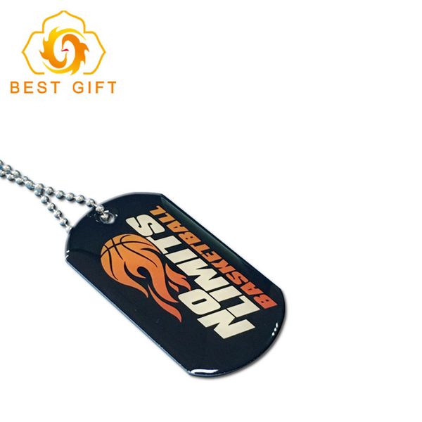 

double sided polished zinc alloy stainless steel clothing dog tag label gift