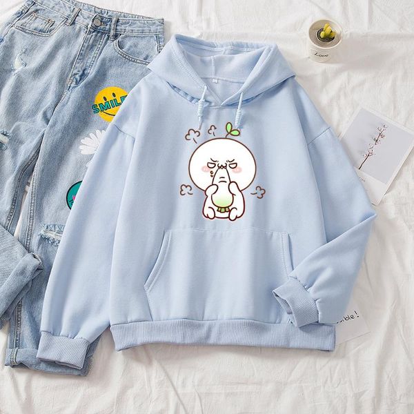 

women's hoodies & sweatshirts cartoon funny print harajuku hat for ladies spring sweat clothes plus size hooded feminino, Black