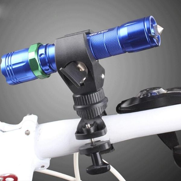 

360' rotation cycling bike mount holder bracket for torch clip clamp bicycle accessories light lights