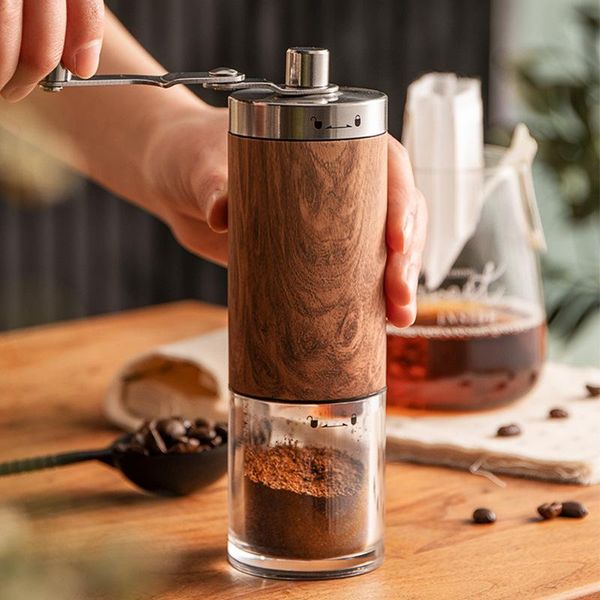 

manual coffee grinders portable grinder stainless steel bean adjustable kitchen pepper nuts spice mill grinding machine