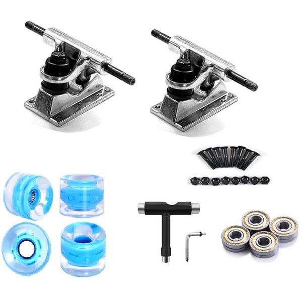 

skateboard bearings,60mm wheels,skateboard trucks,skateboard screws, all-in-one skate t-tool,skateboard grip skateboarding