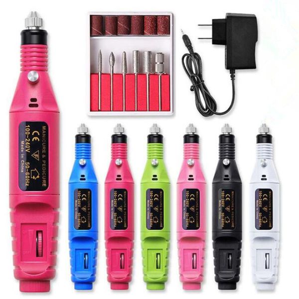 

nail drill & accessories professional electric machine manicure pedicure set file grinder polisher art equipment tools