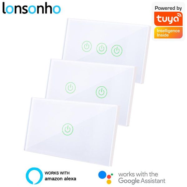 

smart home control lonsonho tuya life wifi switch us no neutral wall light touch works alexa google improvement