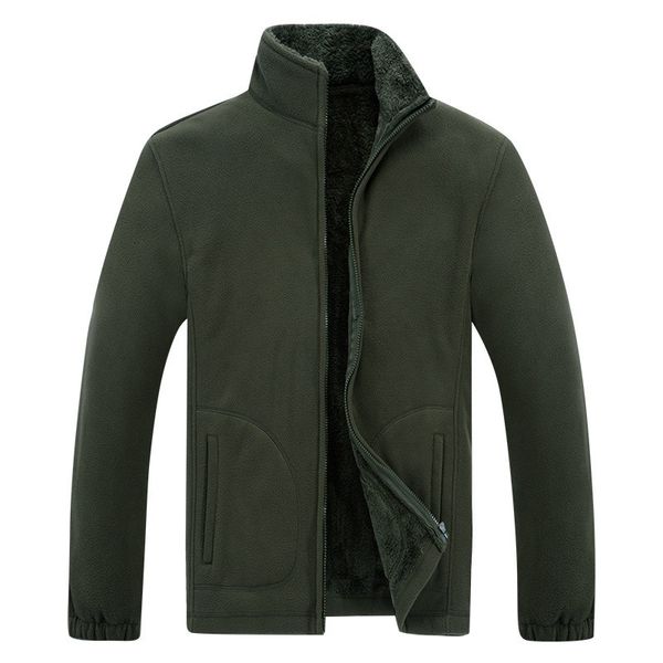 

men's down & parkas winter demi-season jacket soft fleece warm autumn windproof thick thermal men windbreaker black coats bomber m