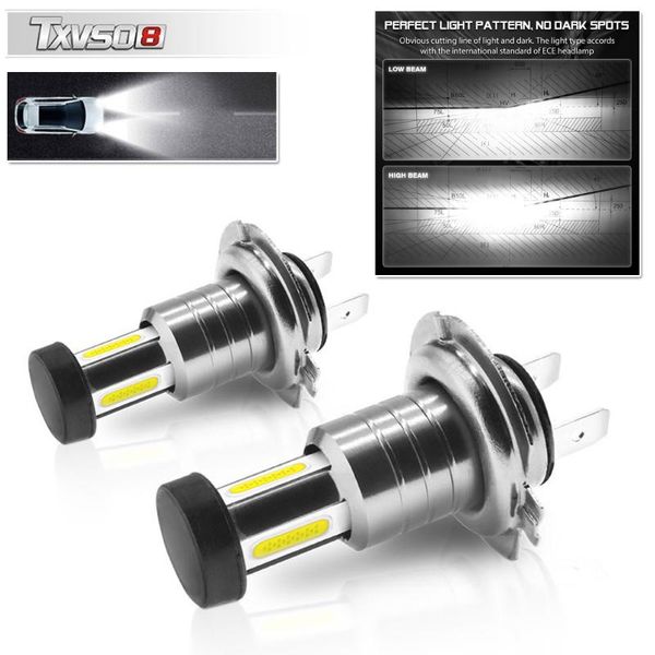 

car headlights dc9v-32v led 110w 30000lm 360 degrees auto bulbs high/low beam m7/h7