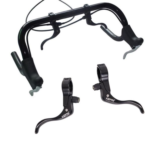 

bike brakes 1 pair road levers for 22.2mm handlebar fixed gear bicycle handle light alloy 99g black