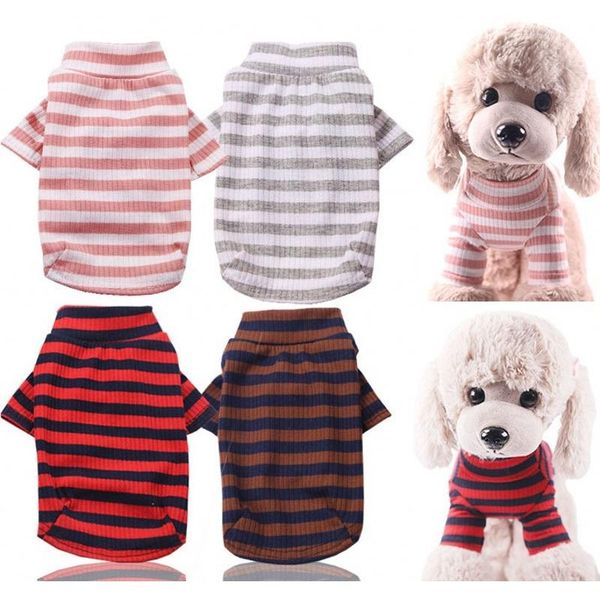 

dog apparel 2021 autumn/winter shirt elastic force cotton pet cat small dogs clothes cute pets clothing coat for costume xs-xxl