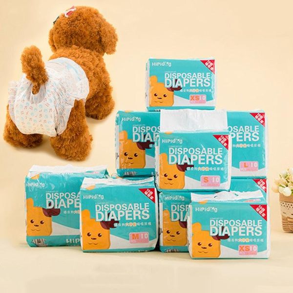 

10pcs/bag female dog diaper panties super absorbent and leak-proof physiological pants pet puppies supplies anti-shorts apparel