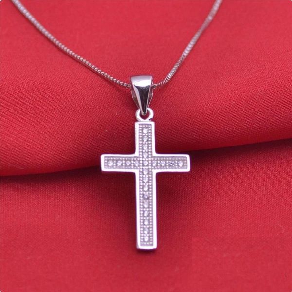 

year women jewelry gift cross pendant necklaces with chains, Silver