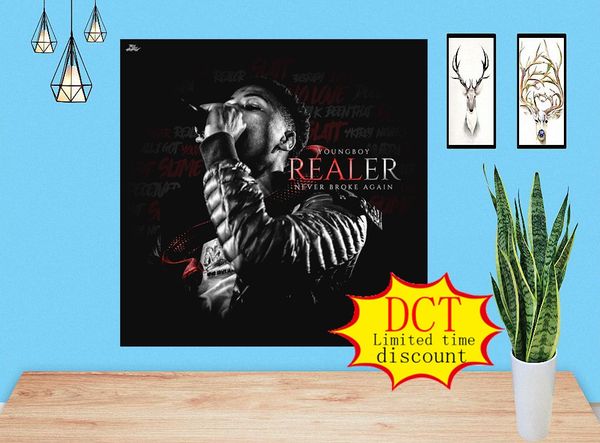 

youngboy never broke again realer album poster music cover silk art print
