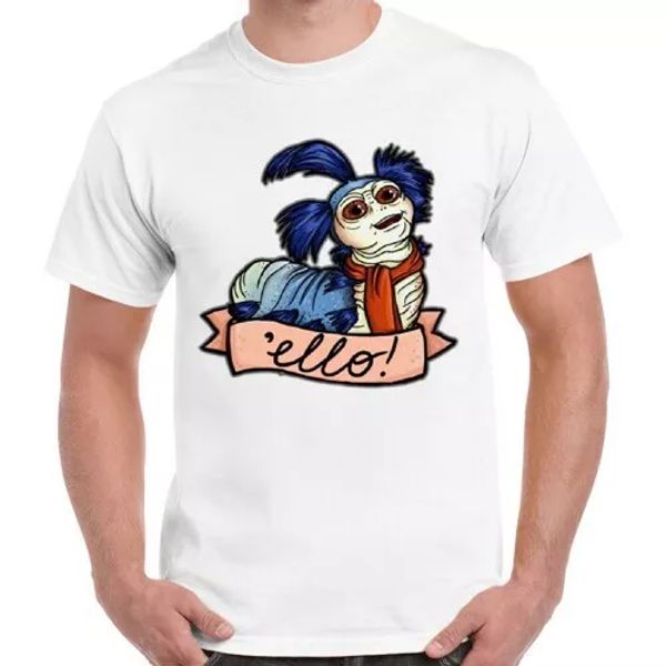 

the worm ello labyrinth cool vintage ideal gift t shirt 2425, White;black