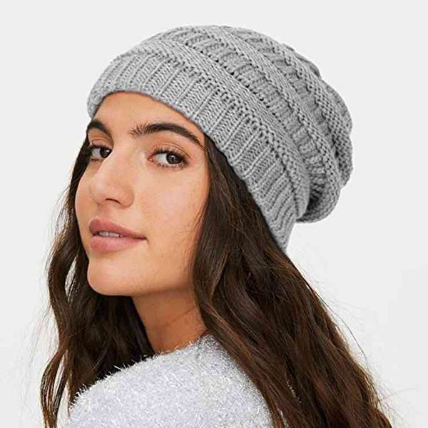 

is selling warm and windproof fashion christmas knit hats for autumn and winter in europe and the united stat, Blue;gray