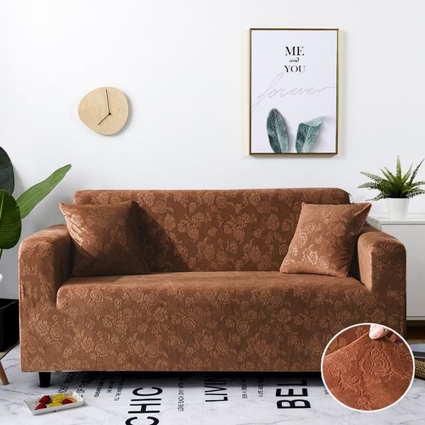 

chair covers sofa cover velvet fabric elastic stretch for living room couch slipcovers funda armchair towel 1pc