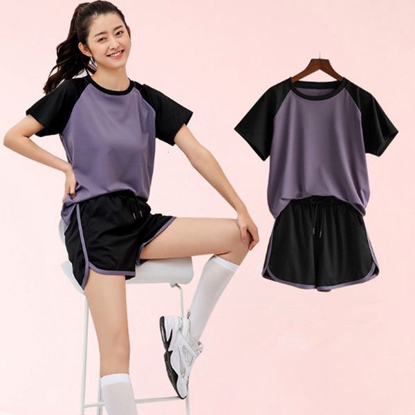

women's sleepwear casual pyjamas women short sleeve shorts two piece set large size cotton sleepwear slim ladies pajamas suit home, Black;red