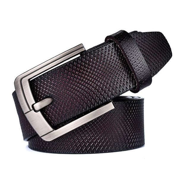 

belts men's trousers belt genuine leather metal buckles male vintage cow strap luxury men golf waistband, Black;brown