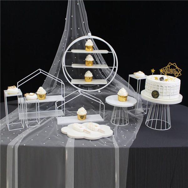 

other bakeware gold wedding dessert tray cake stand party birthday decoration plate biscuits display metal marble