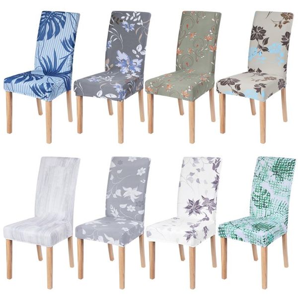 

chair covers 1/2pcs stretch spandex cover removable anti-dirty seat printed pattern slipcover for wedding restaurant banquet
