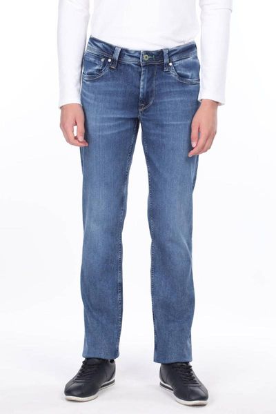 

men's jeans wide trotting men jean pants, Blue