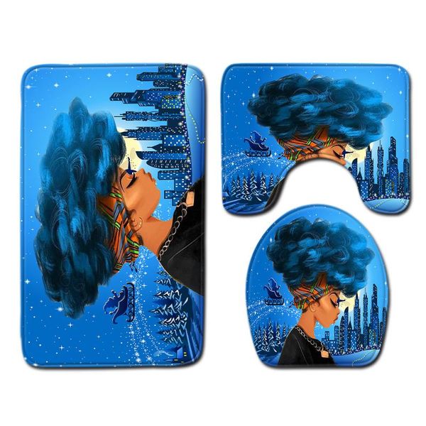 

bath mats african women's three-piece bathroom matmat mat carpet rug products