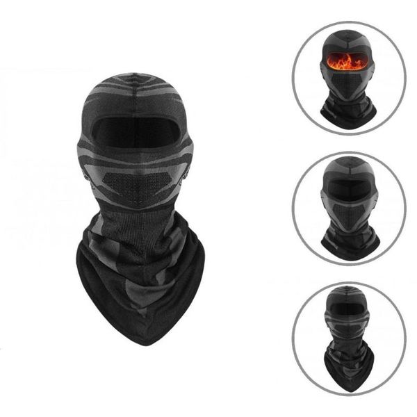 

cycling caps & masks patchwork pattern fashion skin-friendly men warm cap acrylic fiber attractive for winter, Black