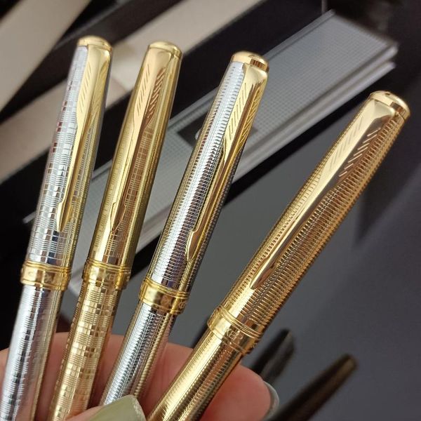 

ballpoint pens high-quality parker luxury gift pen 0.7mm metal signature blue ink school business office stationery supplies, Blue;orange