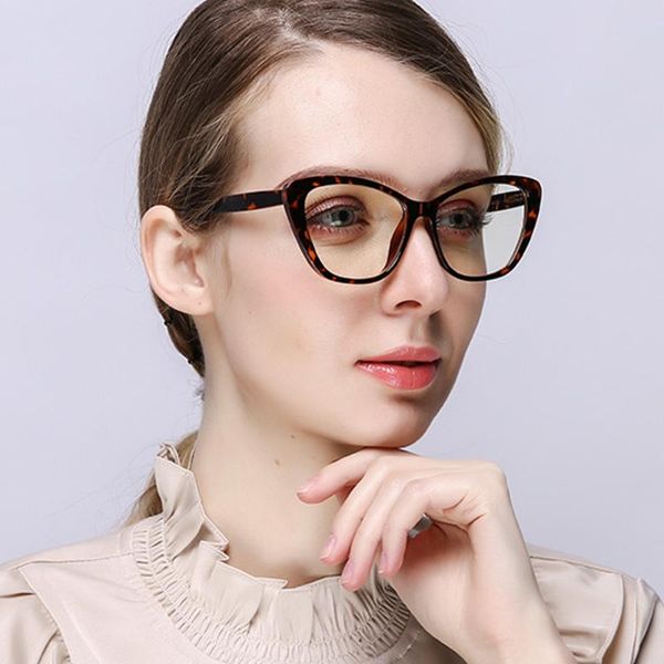 

sunglasses 80213 tr90 anti-blue light spring leg cat eye glasses frame for men women optical fashion computer eyeglasses, White;black