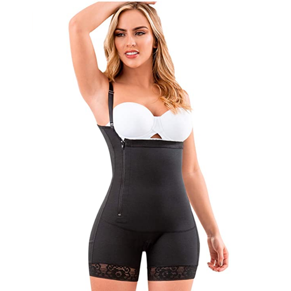 

women's shapers cinta modeladora feminina women body shaper open bust tummy control shapewear high waist trainer ladies bodysuit shapin, Black;white