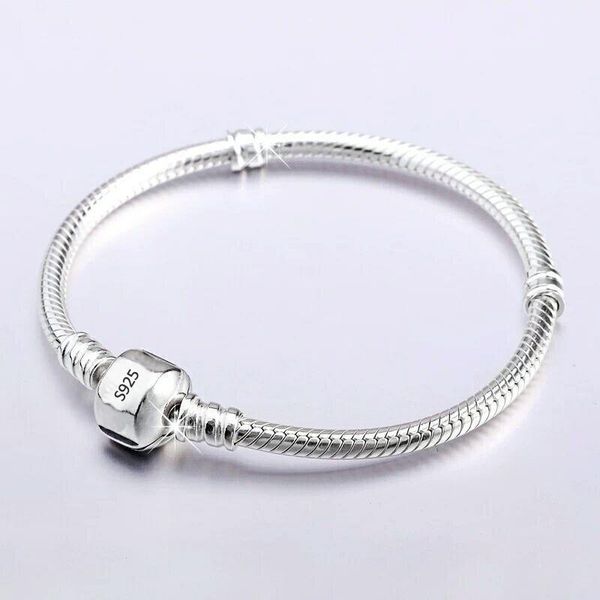 

charm bracelets never fade silver 925 chain bracelet with s925 logo fit diy beads charms women handmade christmas gift original jewelry, Golden;silver