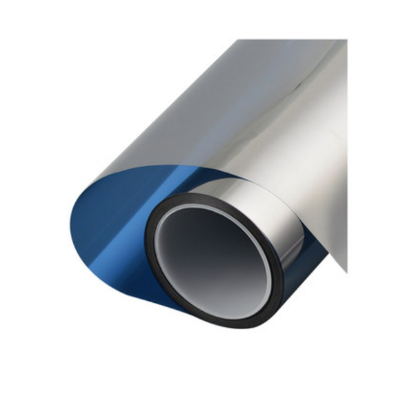 

window stickers 8m length dark blue silver heat insulation glass sticker decorative anti-uv one way perspective half mirror removable film