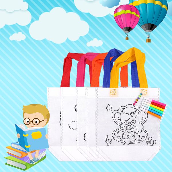 

antistress puzzles educational toy children diy graffiti bag kindergarten hand painting materials safe non-toxic water pen yjn