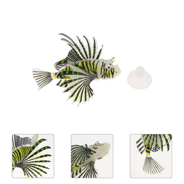 

cat toys artificial fish aquarium decor luminous tank