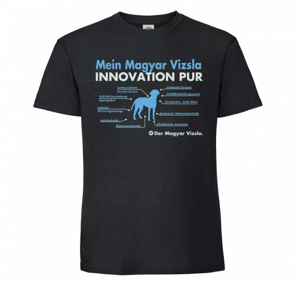

magyar vizsla t-shirt innovation dog motif vorstehhund hungarian, White;black