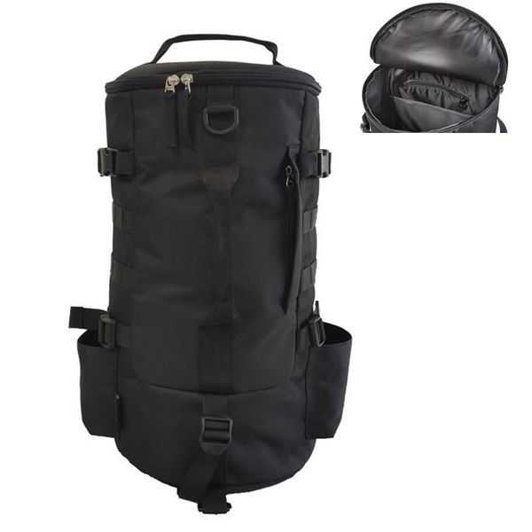 

fishing accessories black backpack sports cylindrical gear outdoor rod bag 2021