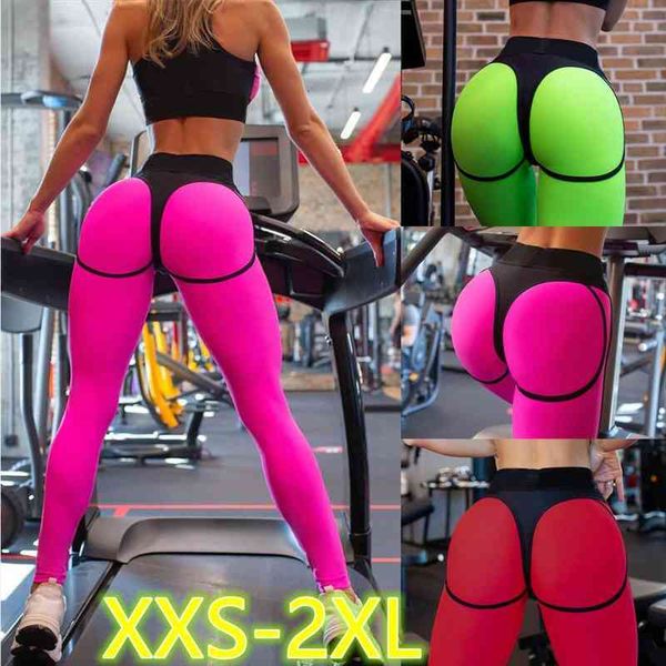 

women leggings high waist fitness legging push up ladies booty lifting workout pants female leggins mujer polyester casual pants, Black