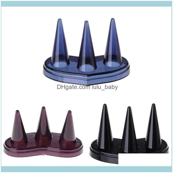 

packaging & jewelryfinger ring display holder 3 mounts decor storage jewelry stand rack aessories pouches bags drop delivery 2021 i9jyu, Pink;blue