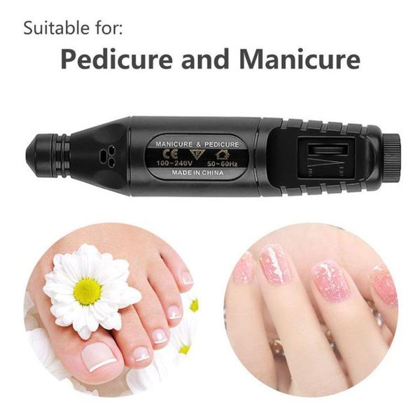 

nail art kits electric sharpener portable pen style manicure tool adjustable running speed heat dissipation