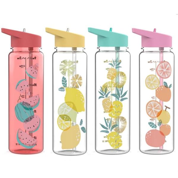 

water bottle cute eco-friendly 750ml large capacity outdoor sport cycling plastic cup for