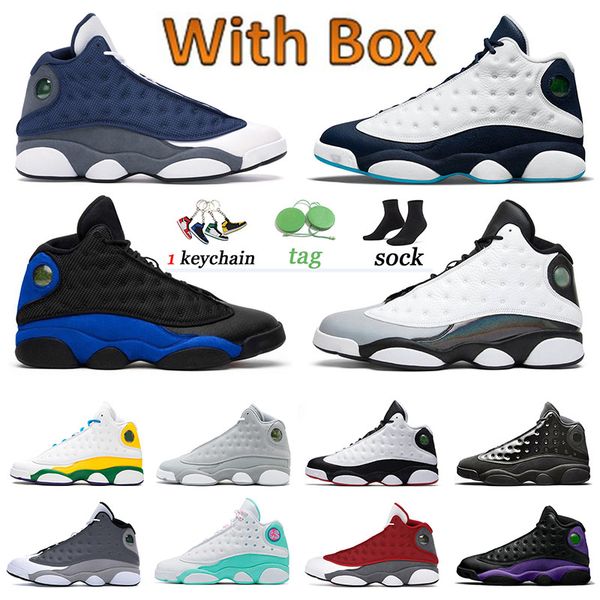 

aaa+ quality air jorden 13 jumpman 13s basketball shoes men lucky green dark powder blue hyper royal women trainers original sneakers glitte, White;red