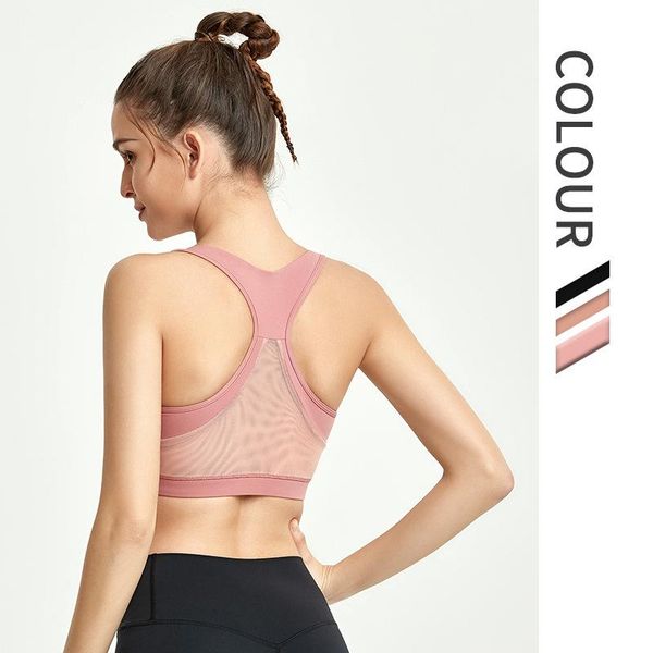 

women yoga bra breathable girl fitness sports running jogging excersice mesh back design for gym excercise clothing, White;black