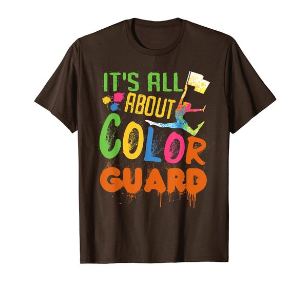 

it's a about color guard gift tshirt for color guard members t-shirt, White;black