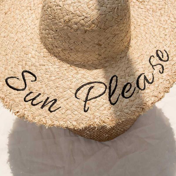 

wide brim hats straw hat handmade weave sun for women large outdoor beach cap panama, Blue;gray